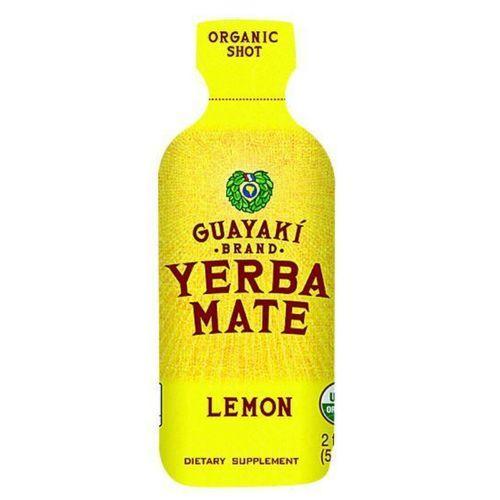 Guayaki Organic Yerba Mate Energy Shot - Lemon - 2 oz - Case of 12