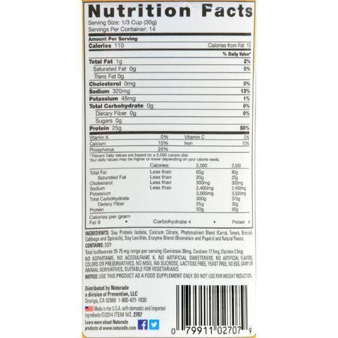 Naturade Soy Protein Booster Natural - 14.8 oz