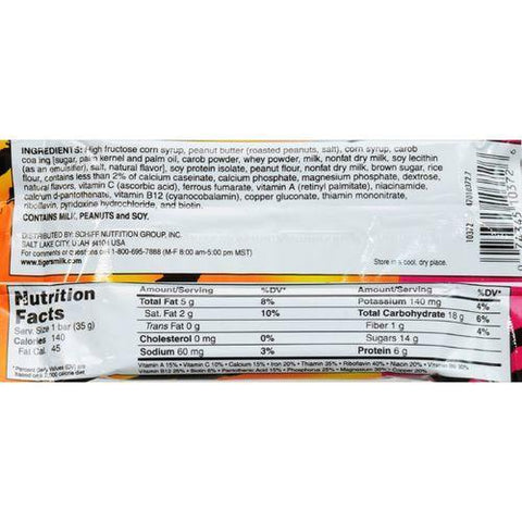 Tigers Milk Bar - Protein Rich - 1.23 oz - Case of 24