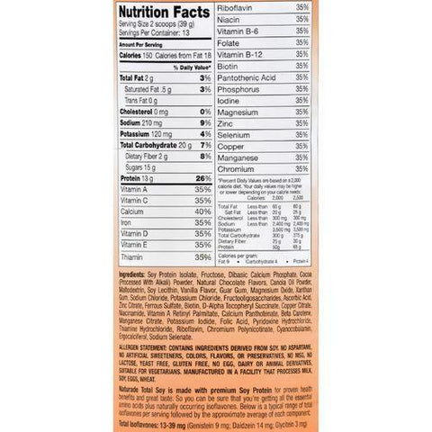 Naturade Total Soy Meal Replacement Bavarian Chocolate - 18 oz