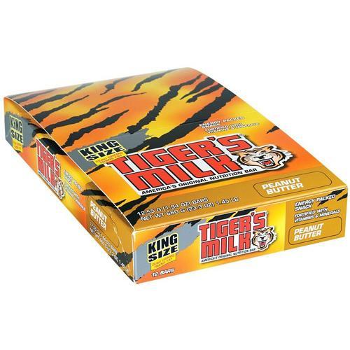 Tigers Milk Bar - Peanut Butter - King Size - 1.94 oz - 1 Case