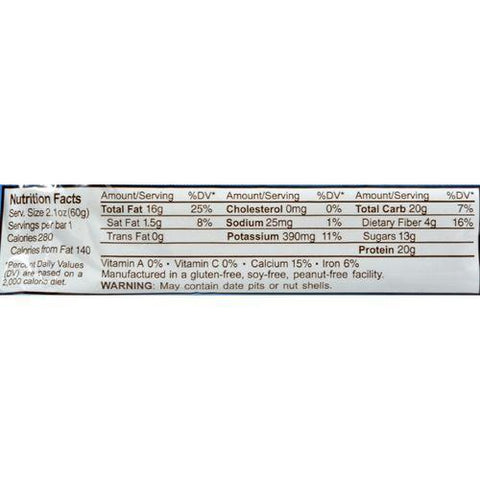 Rise Bar Protein Bar - Almond Honey - Case of 12 - 2.1 oz