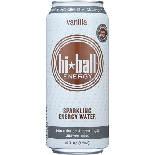 Hi Ball Energy Water - Sparkling - Vanilla - Can - 16 oz - case of 12