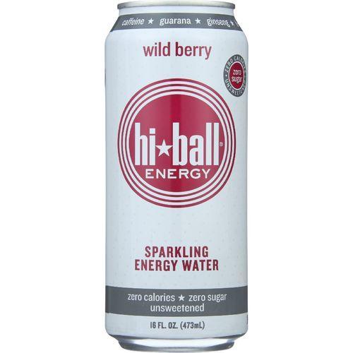 Hi Ball Energy Water - Sparkling - Wild Berry - Can - 16 oz - case of 12