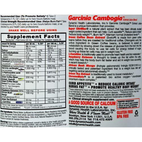 Dynamic Health Garcinia Cambogia Extract Juice Blend - 30 oz