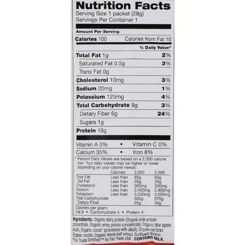 Tera's Whey Hunger Control - Satiety Blend - Fair Trade Certified Dark Chocolate - 12 oz