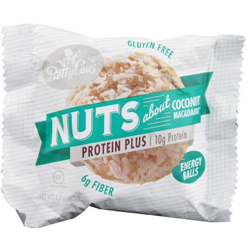 Betty Lou's Nut Butter Balls - Protein Plus - Coconut - 1.7 oz - 12 ct