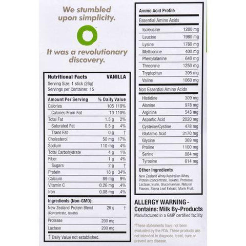 Only Protein Whey Protein - Packets - Vanilla - 15 Count