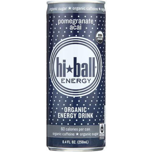 Hi Ball Energy Drink - Organic - Pomegranate Acai - 8.4 oz - case of 24