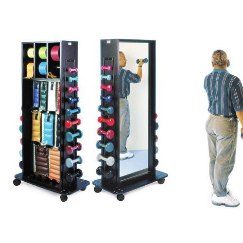 Mobile Storage Rack w Mirror