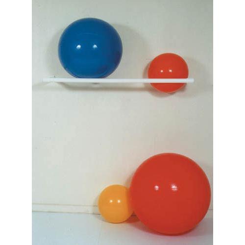 Wall Mount Rack 2 Ball PVC  58 L x 17 W x 3 H