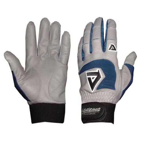 Adult Gray Batting Gloves (Royal) (X Small)