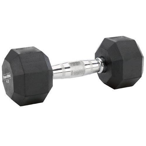 Rubber Coated Dumbbell - 10 lbs.