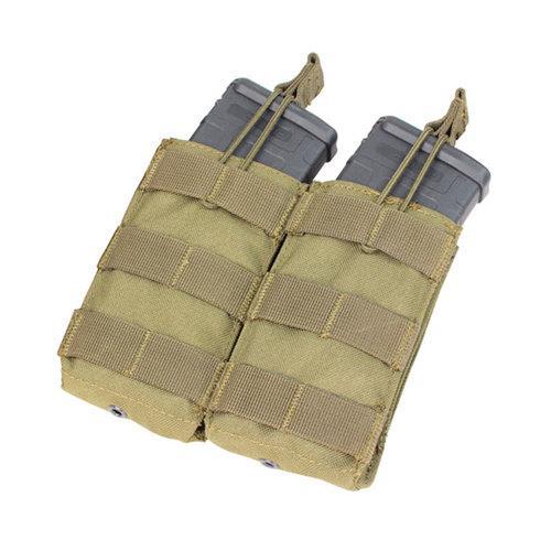 Double M4/M16 Open Top Mag Pouch Color- Tan