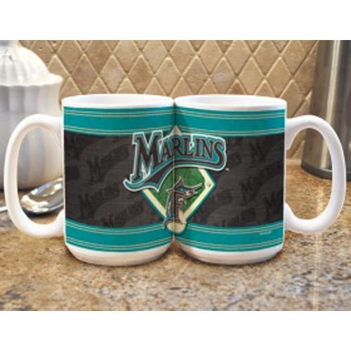 Florida Marlins MLB Coffee Mug - 15oz Felt Style (Single Mug)