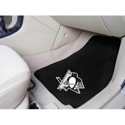 Pittsburgh Penguins NHL 2-Piece Printed Carpet Car Mats (18x27")"