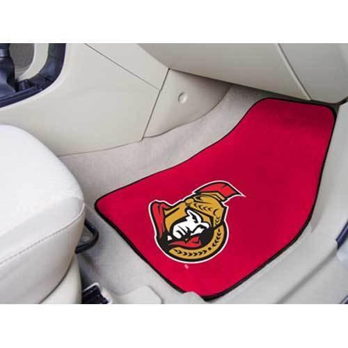 Ottawa Senators NHL 2-Piece Printed Carpet Car Mats (18x27")"