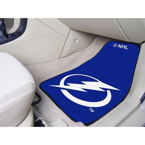 Tampa Bay Lightning NHL 2-Piece Printed Carpet Car Mats (18x27")"