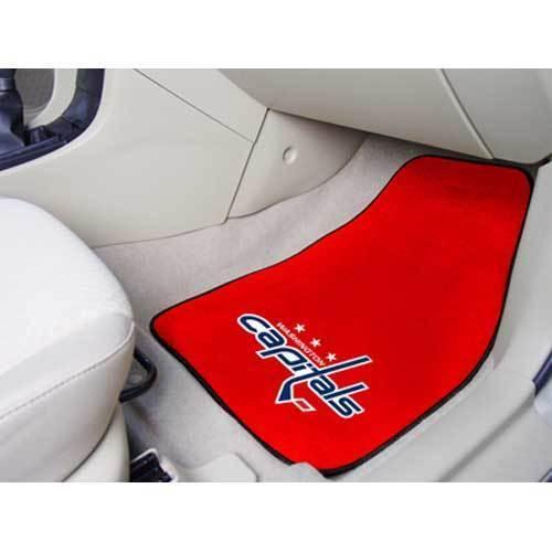 Washington Capitals NHL 2-Piece Printed Carpet Car Mats (18x27")"