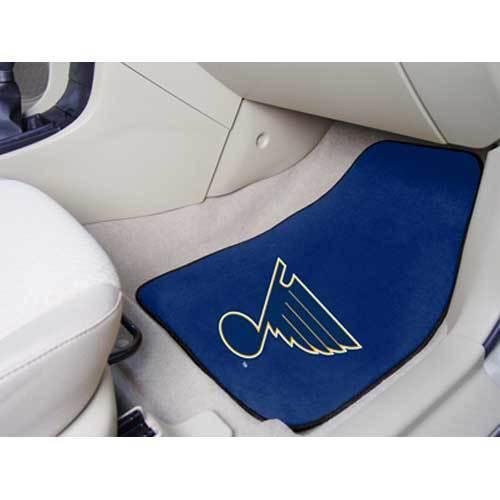 St. Louis Blues NHL 2-Piece Printed Carpet Car Mats (18x27")"