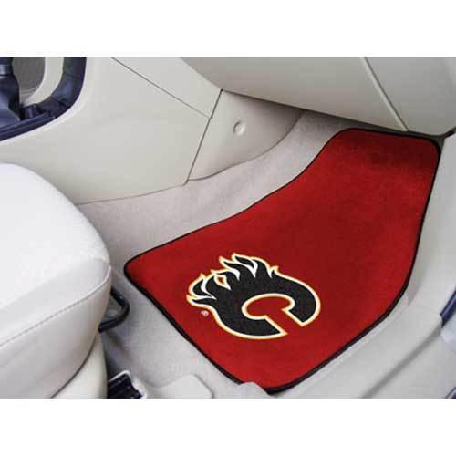 Calgary Flames NHL 2-Piece Printed Carpet Car Mats (18x27")"