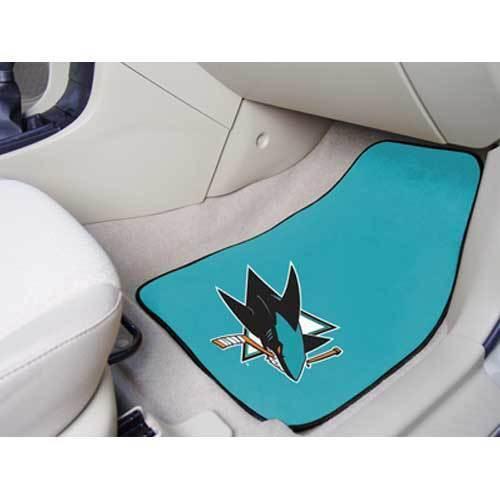 San Jose Sharks NHL 2-Piece Printed Carpet Car Mats (18x27")"