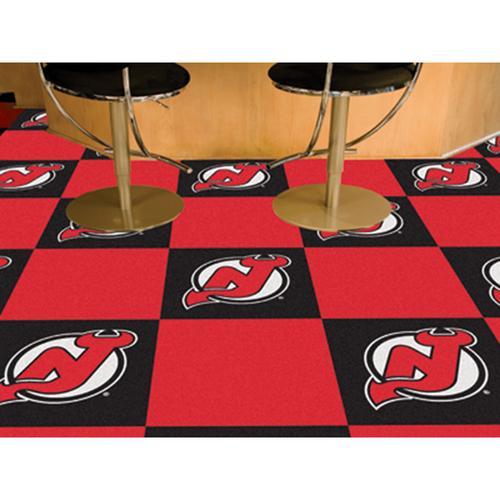 New Jersey Devils NHL Team Logo Carpet Tiles