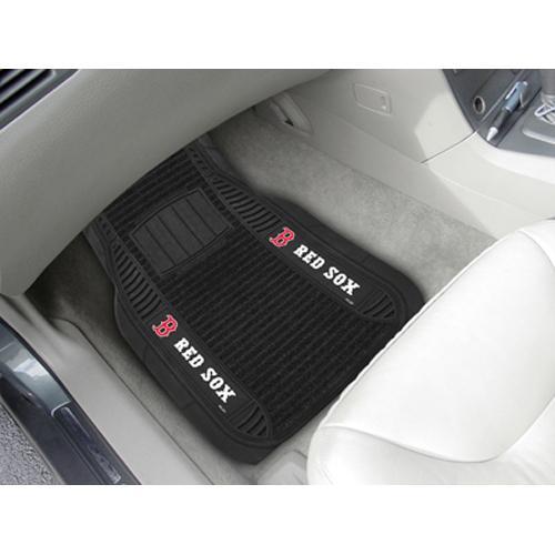 Boston Red Sox MLB Deluxe 2-Piece Vinyl Car Mats (20x27")"