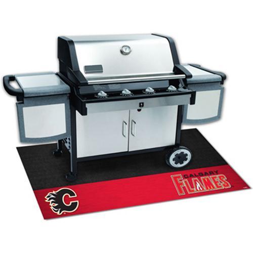 Calgary Flames NHL Vinyl Grill Mat(26x42")"