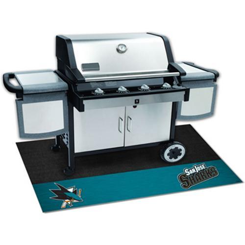 San Jose Sharks NHL Vinyl Grill Mat(26x42")"