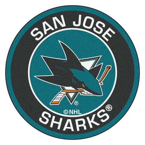 San Jose Sharks NHL Round Floor Mat (29)"