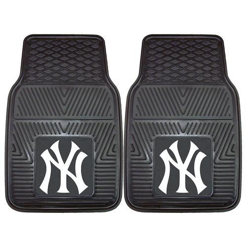 New York Yankees MLB Heavy Duty 2-Piece Vinyl Car Mats (18x27")"