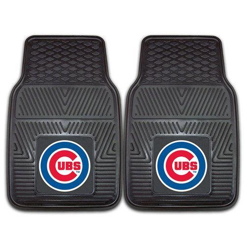 Chicago Cubs MLB Heavy Duty 2-Piece Vinyl Car Mats (18x27")"