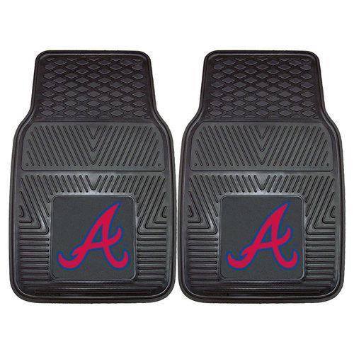 Atlanta Braves MLB Heavy Duty 2-Piece Vinyl Car Mats (18x27")"