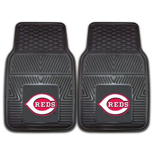 Cincinnati Reds MLB Heavy Duty 2-Piece Vinyl Car Mats (18x27")"