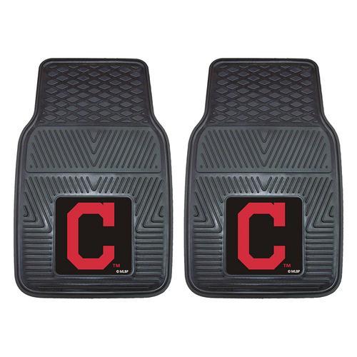 Cleveland Indians MLB Heavy Duty 2-Piece Vinyl Car Mats (18x27")"