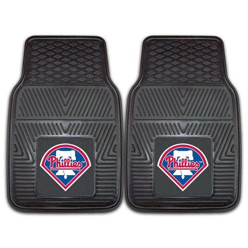 Philadelphia Phillies MLB Heavy Duty 2-Piece Vinyl Car Mats (18x27")"