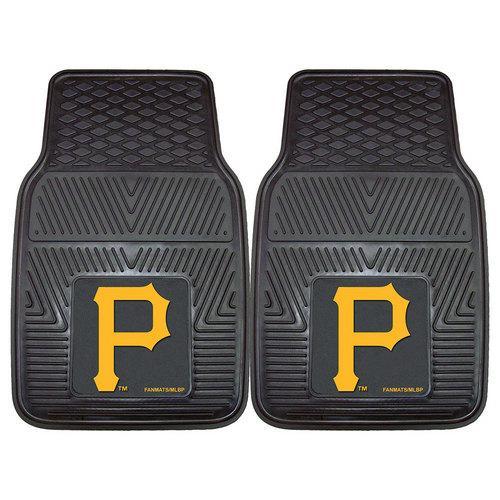 Pittsburgh Pirates MLB Heavy Duty 2-Piece Vinyl Car Mats (18x27")"