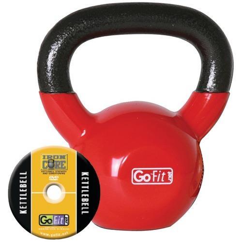 GoFit(R) GF-KBELL15 Kettlebell (15lbs; Red)