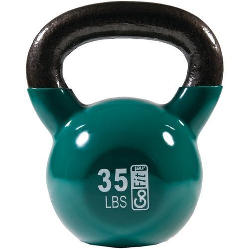 GoFit(R) GF-KBELL35 Contour Kettlebell with DVD (35lbs; Green)