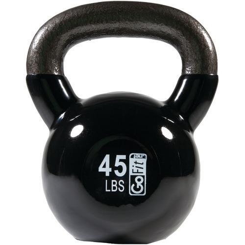 GoFit(R) GF-KBELL45 Contour Kettlebell with DVD (45lbs; Black)