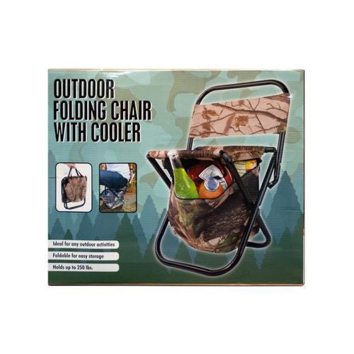 Outdoor Folding Chair with Cooler Bag ( Case of 3 )