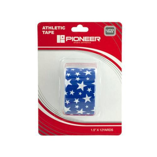 Pioneer Blue & White Stars Athletic Tape ( Case of 72 )