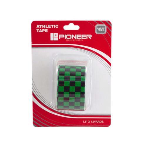 Pioneer Green Checkered Athletic Tape ( Case of 36 )