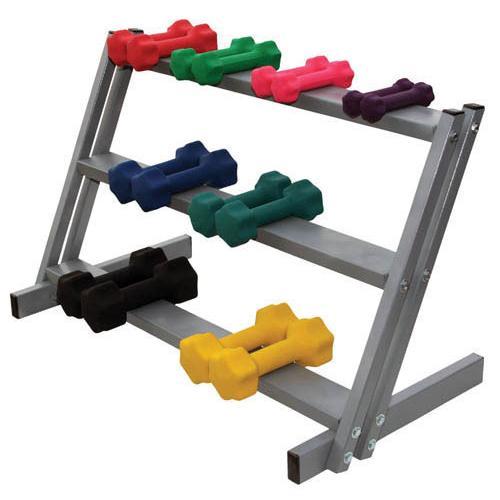 3-Shelf Dumbell Floor Rack