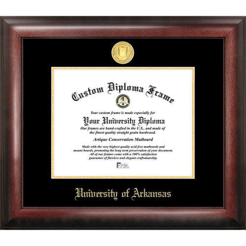 University of Arkansas Gold Embossed Diploma Frame