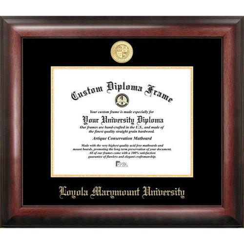 Loyola Marymount University Gold Embossed Diploma Frame