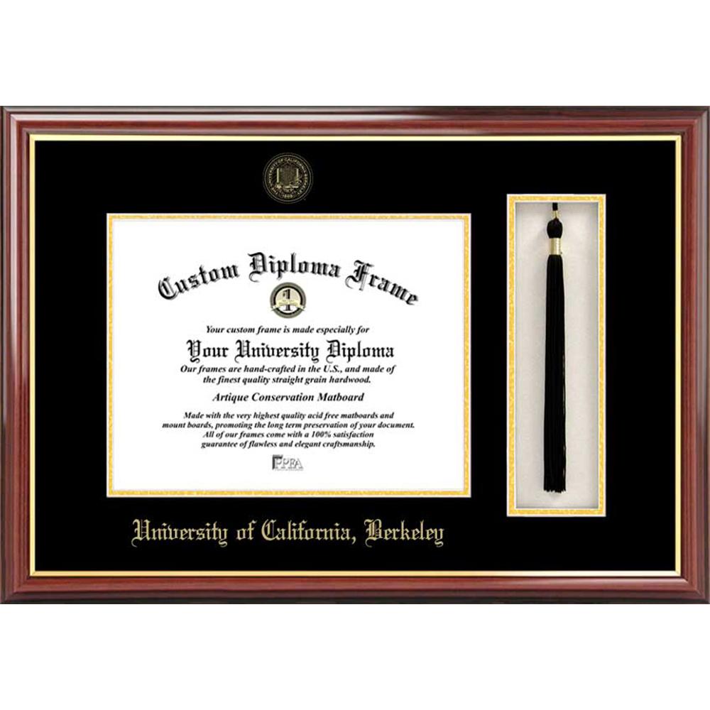 University of California, Berkeley Tassel Box and Diploma Frame