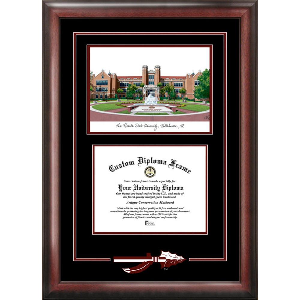 Florida State University Spirit" Graduate Frame with Campus Image"