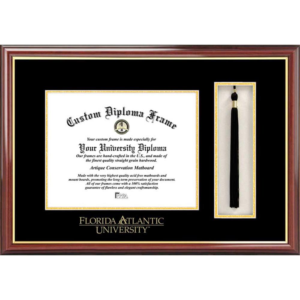 Florida Atlantic University Tassel Box and Diploma Frame